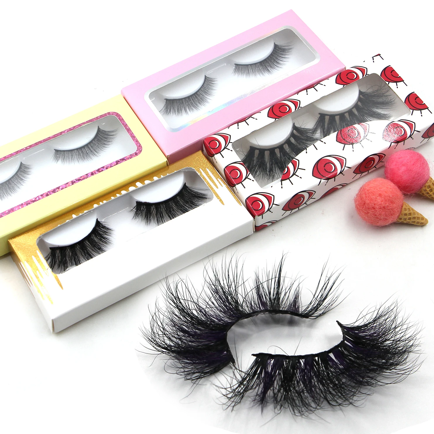 Lashes3d Mink Wholesale Vendor 25mm 23mm Real Mink Eyelash with Pink Eyelash Paper Box, Black
Lashes3d Mink Wholesale Vendor 25mm 23mm Real Mink Eyelash with Pink Eyelash Paper Box, Black