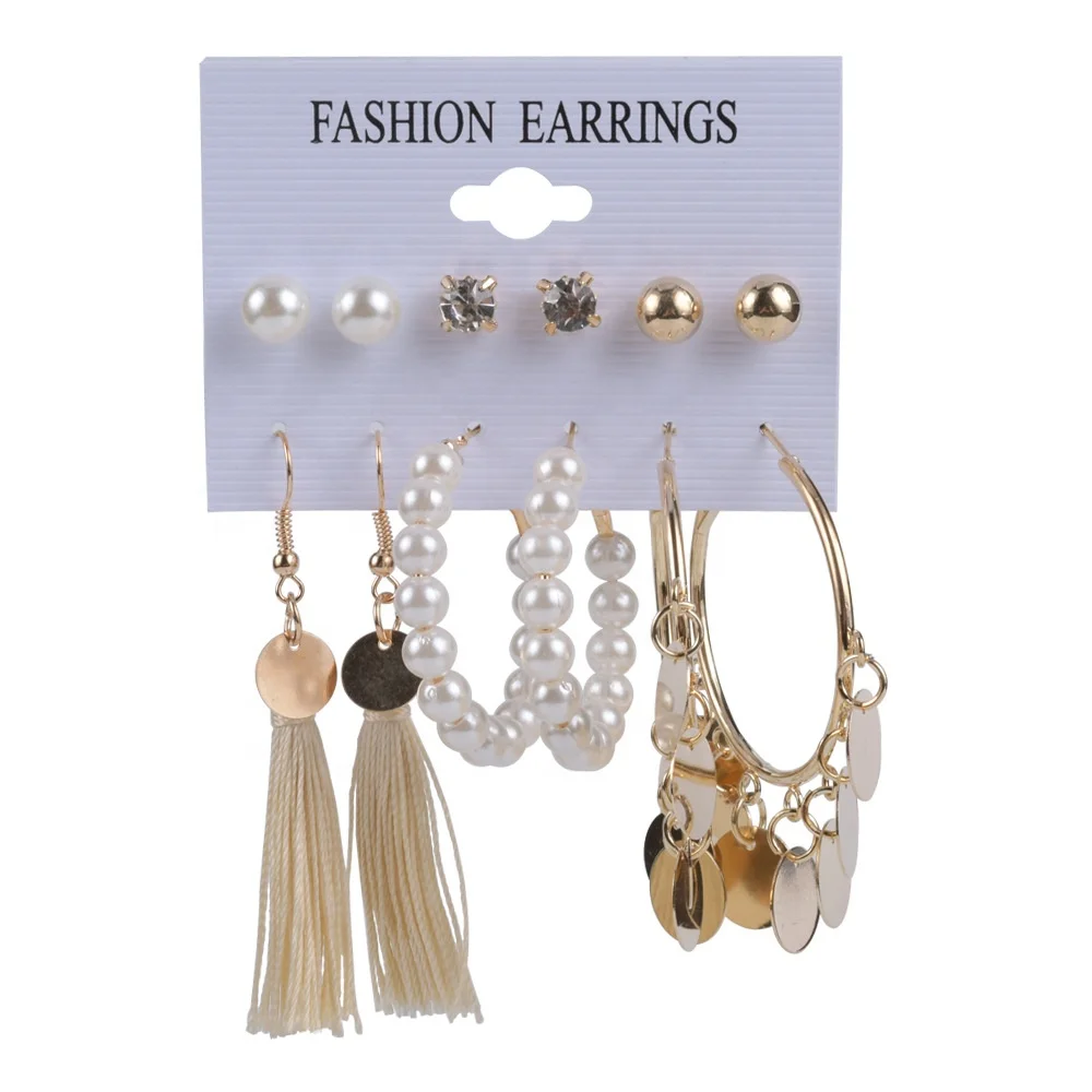 DIY African Jewelry Metal Geometric Fringed Pearl Shell Women Shell Earring Set, White, gold
DIY African Jewelry Metal Geometric Fringed Pearl Shell Women Shell Earring Set, White, gold