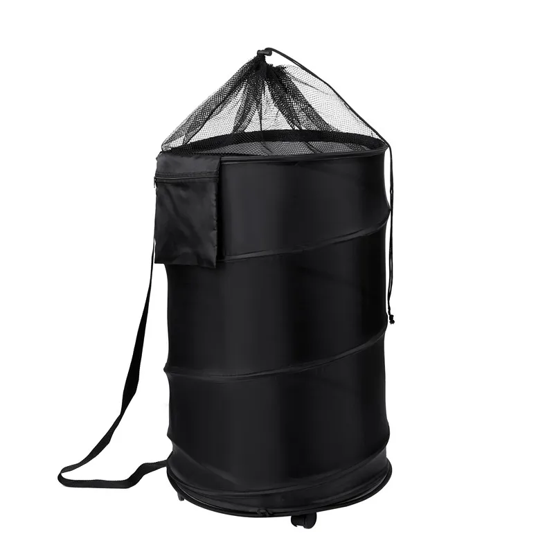 collapsible pop up hamper dirty clothes bag bathroom laundry basket with wheel, Black
collapsible pop up hamper dirty clothes bag bathroom laundry basket with wheel, Black