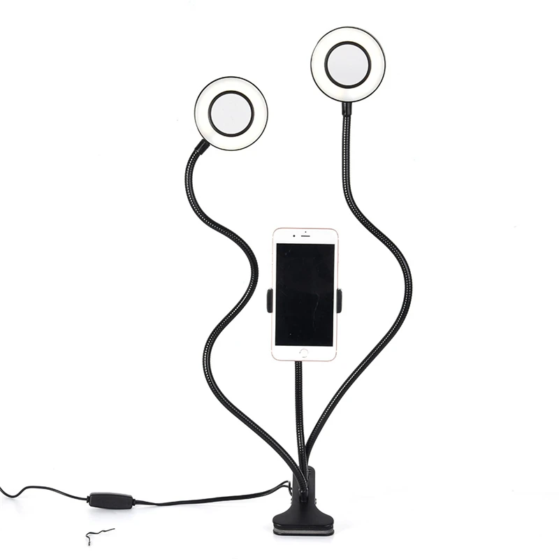3 in 1 Live Stream tool clip on Fill light LED Lamp Bracket Desk Flexible USB 3inch LED Selfie Ring Light, Warm natuaral white
3 in 1 Live Stream tool clip on Fill light LED Lamp Bracket Desk Flexible USB 3inch LED Selfie Ring Light, Warm natuaral white