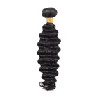 YQ Deep Wave Human Hair Weave Bundles,100% Virgin Brazilian Hair Extension Deep Wave Hair with Lace Front Closure