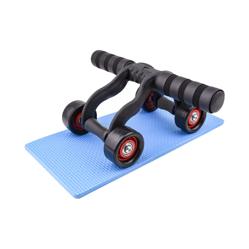 

Giants healthy belly three wheel AB roller Muscles Training Factory Equipment functional indoor abdominal wheel, Black