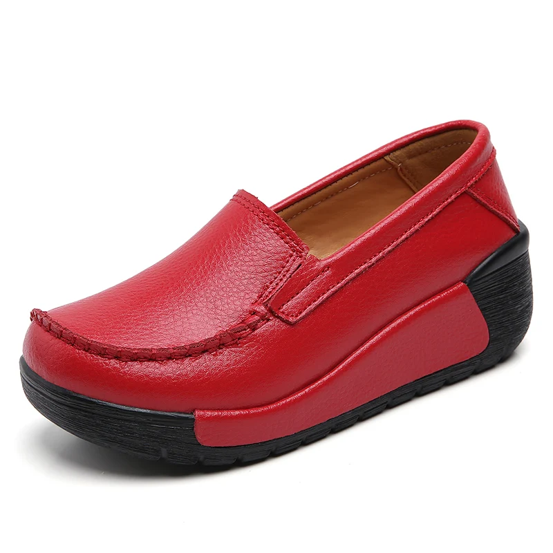 Women Platform Flats Shoes Cow Leather Fashion Shoes For Females Casual Sneakers Autumn Ladies Slip on Loafers Shoes, Picture
Women Platform Flats Shoes Cow Leather Fashion Shoes For Females Casual Sneakers Autumn Ladies Slip on Loafers Shoes, Picture