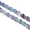Bulk Wholesale Natural Stone Rainbow Fluorite Cut Nuggets Loose Gemstone DIY Bracelet Beads For Jewelry Making