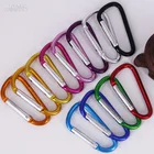 5 D aluminum alloy carabiner small snap hooks