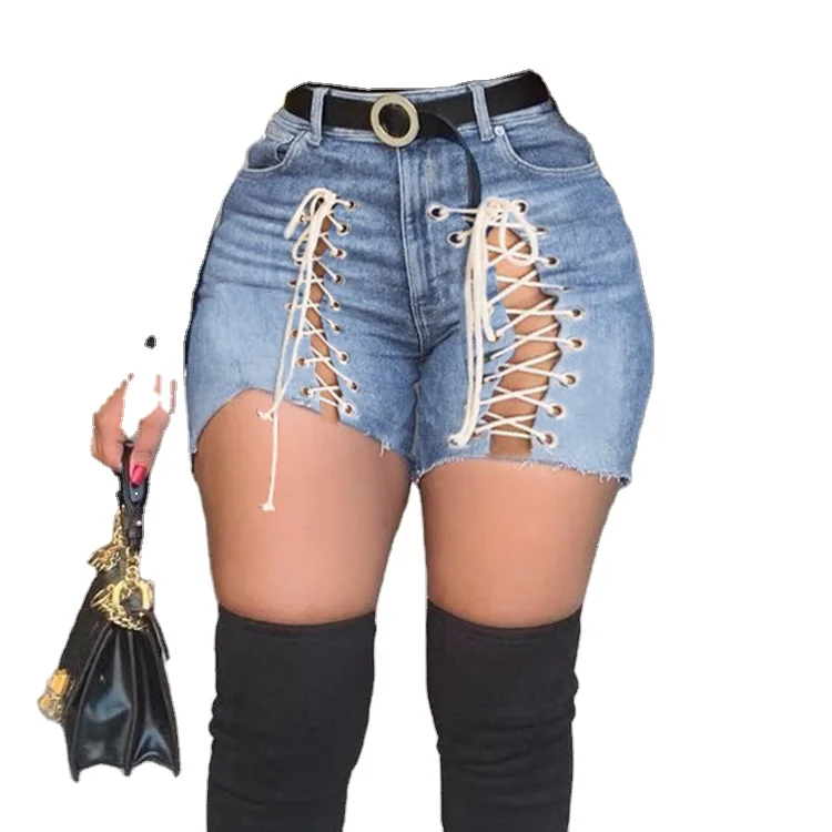2021 New Trendy Cutout Front Tied Lace-Up Blue Denim Jean Trousers Summer Hot Pants Ladies Short Jeans Pants For Women-PT, Deep blue,blue,light blue
2021 New Trendy Cutout Front Tied Lace-Up Blue Denim Jean Trousers Summer Hot Pants Ladies Short Jeans Pants For Women-PT, Deep blue,blue,light blue