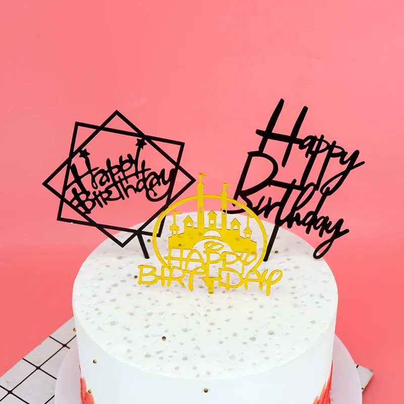 10pcs double-sided mirror acrylic insert birthday cake insert brand baking decoration ornaments creative flag insert, Random
10pcs double-sided mirror acrylic insert birthday cake insert brand baking decoration ornaments creative flag insert, Random
