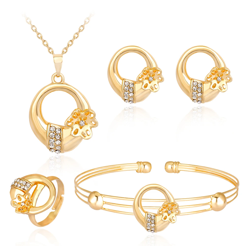 Individuality European Rhinestones Necklace Sets Earrings Ring Bracelet Fashion for Women Wedding Jewelry Sets
Individuality European Rhinestones Necklace Sets Earrings Ring Bracelet Fashion for Women Wedding Jewelry Sets