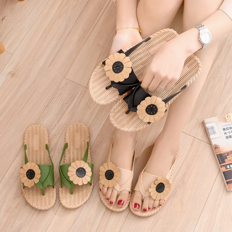 Fashion Woman Girls Flowers Decoration Spring Summer Flip Flops Ladies Non-slip Flat Sandals Beach Shoes Slippers
Fashion Woman Girls Flowers Decoration Spring Summer Flip Flops Ladies Non-slip Flat Sandals Beach Shoes Slippers