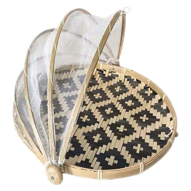 Bamboo Anti-mosquito Storage Baskets Foldable Hand-Woven Food Serving Tent Dustpan Fruit Dustproof Cover Picnic Mesh Net Tent
Bamboo Anti-mosquito Storage Baskets Foldable Hand-Woven Food Serving Tent Dustpan Fruit Dustproof Cover Picnic Mesh Net Tent