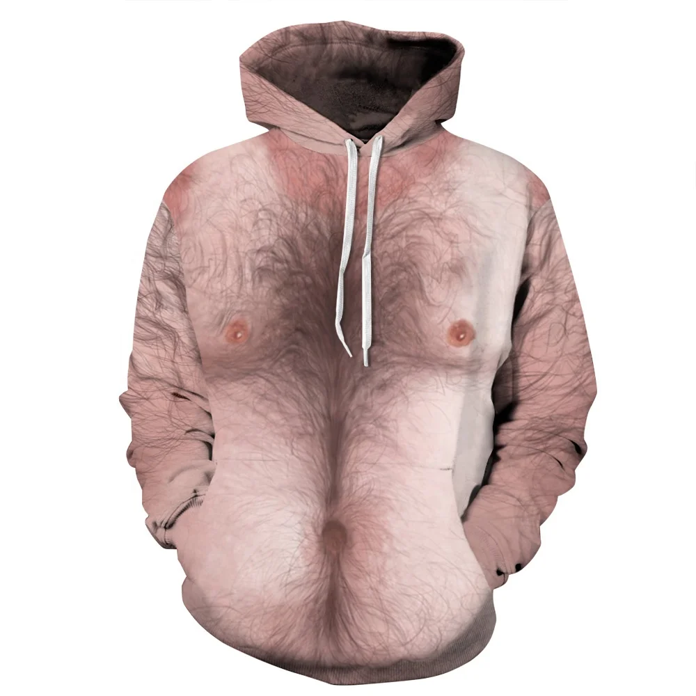 Wholesal Custom 3D Digital Sublimated Man Chest Hair Print Plus Size Hoodies All Over Printing Polyester Heavyweight Hoodie, Customized color
Wholesal Custom 3D Digital Sublimated Man Chest Hair Print Plus Size Hoodies All Over Printing Polyester Heavyweight Hoodie, Customized color
