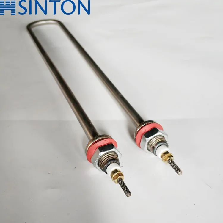 stainless steel conductive insulated heat resistant air heating tubular heater with screw