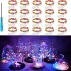 20 Pack Mini Starry String Lights,10ft 20 LEDs Fairy Lights Battery Operated Silver Coated Copper Wire Light