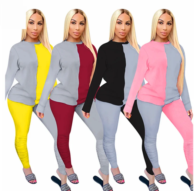 GC-20090205 patchwork color Top And Pants Sexy 2 Pcs Track Suit Outfits Two Piece Set Women Clothing
GC-20090205 patchwork color Top And Pants Sexy 2 Pcs Track Suit Outfits Two Piece Set Women Clothing