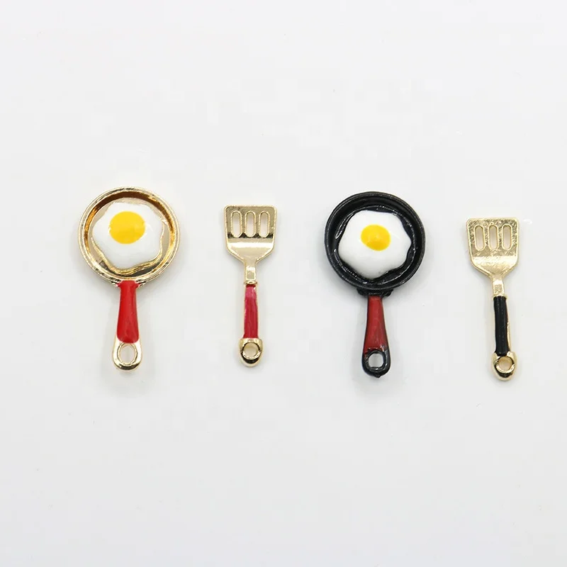 DIY hot selling wholesale Cute spatula Fried egg DIY making Kawaii Enamel Cartoon Charms pendant Handmade bracelet pendant, Picture show
DIY hot selling wholesale Cute spatula Fried egg DIY making Kawaii Enamel Cartoon Charms pendant Handmade bracelet pendant, Picture show