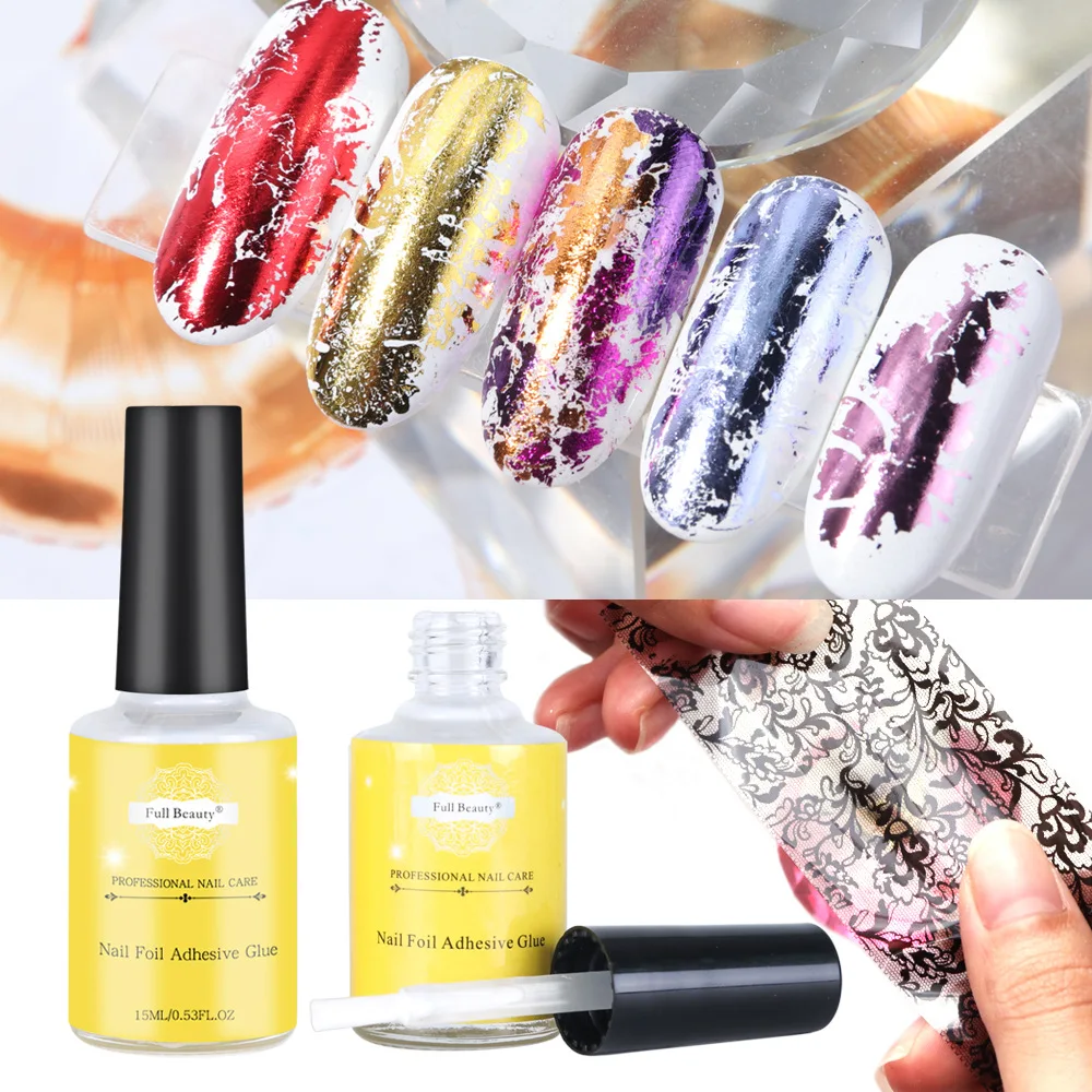 Nail foil adhesive transfer white glue use for transfer foil convenient eco-friendly nail care DIY nail art
Nail foil adhesive transfer white glue use for transfer foil convenient eco-friendly nail care DIY nail art
