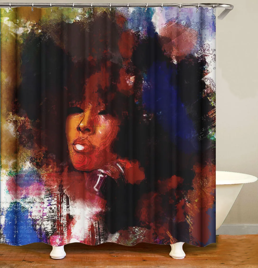 i@home wholesale home goods black women polyester shower curtains for bathroom, Picture
i@home wholesale home goods black women polyester shower curtains for bathroom, Picture