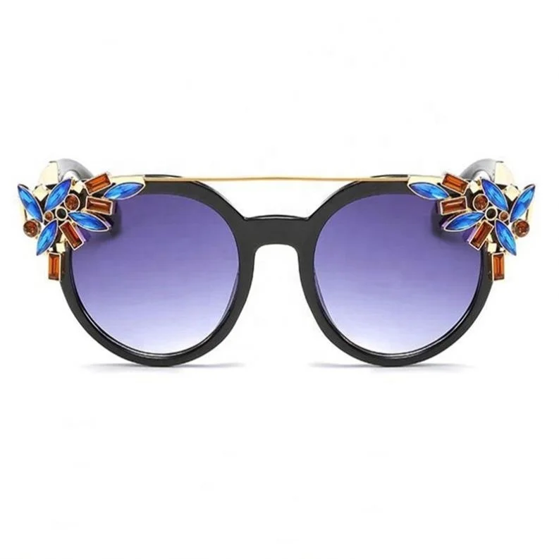 Jhsport Trendy Flower Decorative Sun Glasses Fashion Round Frame Sunglasses, 5 colors
Jhsport Trendy Flower Decorative Sun Glasses Fashion Round Frame Sunglasses, 5 colors