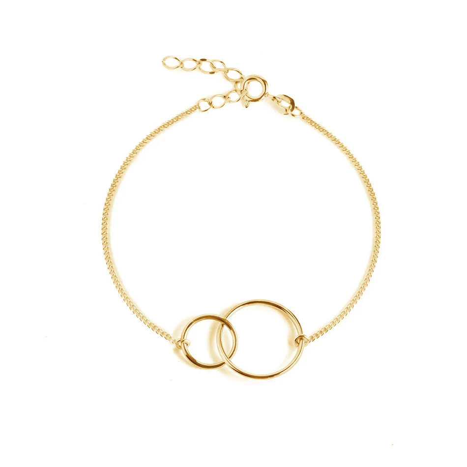 high quality women jewelry 925 sterling silver double circle bracelet 18k gold plated minimalist bracelet
high quality women jewelry 925 sterling silver double circle bracelet 18k gold plated minimalist bracelet