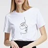 Make your own design t-shirt simple cute oem cheap custom silk screen printed korean t shirt for women