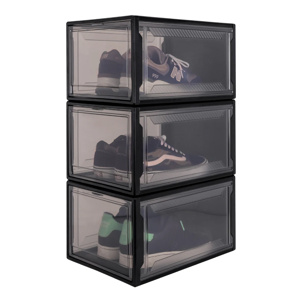 Household multifunctional shoes box plastic storage books clothes sneaker organizer box with lid
Household multifunctional shoes box plastic storage books clothes sneaker organizer box with lid