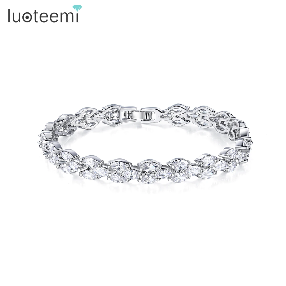 LUOTEEMI High Quality Elegant Wedding Bridal Sexy Women Clear A AA CZ Paved Jewelry Luxury Bracelet
LUOTEEMI High Quality Elegant Wedding Bridal Sexy Women Clear A AA CZ Paved Jewelry Luxury Bracelet