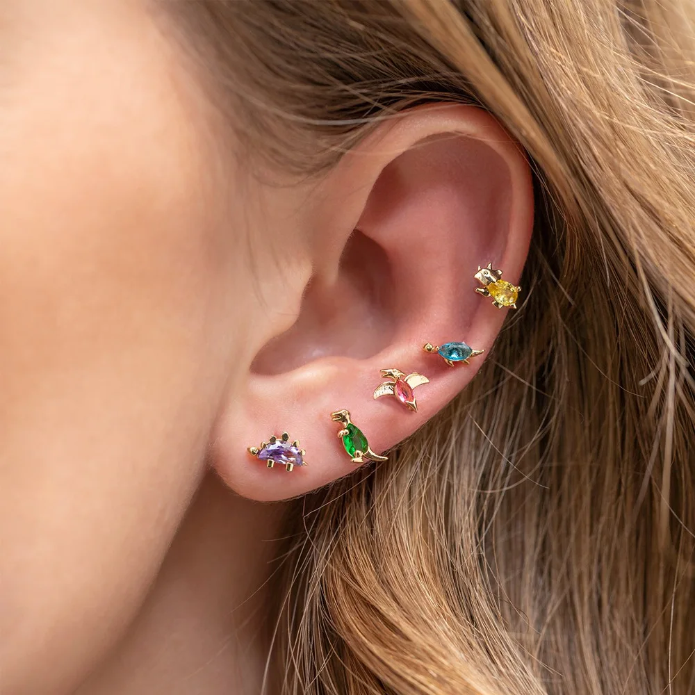 2021 Hot Sale Fashion New Cute Girl Accessories Earrings Colorful Animal Dinosaur Zircon Stud Earring For Women, Like picture
2021 Hot Sale Fashion New Cute Girl Accessories Earrings Colorful Animal Dinosaur Zircon Stud Earring For Women, Like picture