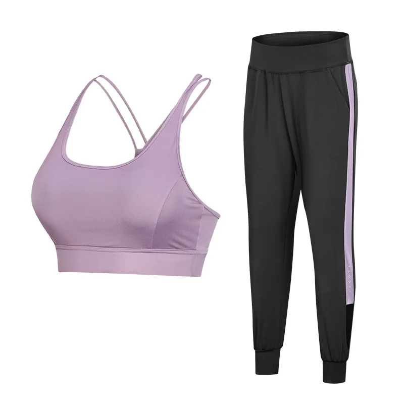 

The new sexy sports vest shockproof can be worn outside women fitness plus size yoga set, As shown