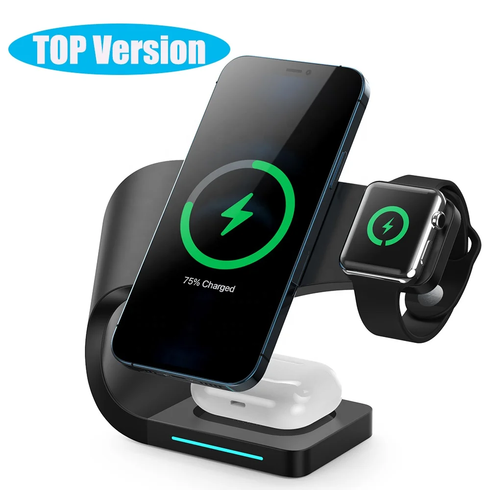 Top Version Minimalism 15W Desktop Fast Wireless Charger 4 In 1 Multifunctional Wireless Charging Station Phone Stand Chargers
Top Version Minimalism 15W Desktop Fast Wireless Charger 4 In 1 Multifunctional Wireless Charging Station Phone Stand Chargers