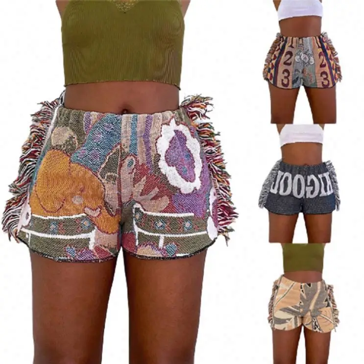 Fondpink Wholesale Digtal Print Tassels Shorts Elastic Waist Women's Trousers Fashion 2021 Summer Clothes
Fondpink Wholesale Digtal Print Tassels Shorts Elastic Waist Women's Trousers Fashion 2021 Summer Clothes