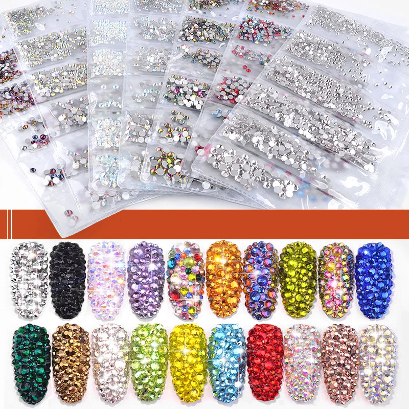 40 Colors Mix Sizes Crystal AB Glass Glitter Crystals Strass Rhinestone for Nail Art Decorations
40 Colors Mix Sizes Crystal AB Glass Glitter Crystals Strass Rhinestone for Nail Art Decorations