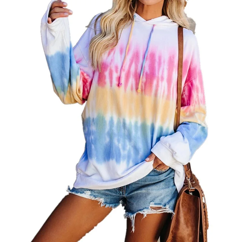 2020 New Arrival Autumn collection High Quality women Long Sleeve floral print loose Hoodies for women 
2020 New Arrival Autumn collection High Quality women Long Sleeve floral print loose Hoodies for women