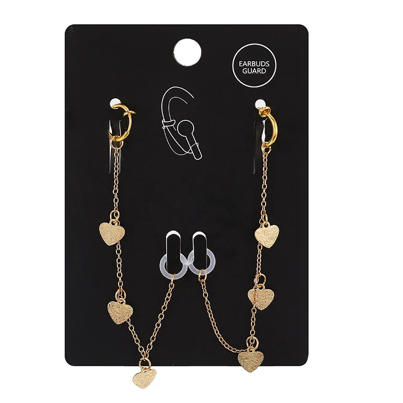 Europe And America New Fashion Creative Star Heart Gold Plated Beaded Earrings For Wireless Earphone And Airpods
Europe And America New Fashion Creative Star Heart Gold Plated Beaded Earrings For Wireless Earphone And Airpods