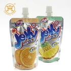 Drink Pouch Custom Printed Clear Drink Reusable Food Spout Pouch Plastic Liquid Stand Up Pouch With Spout
