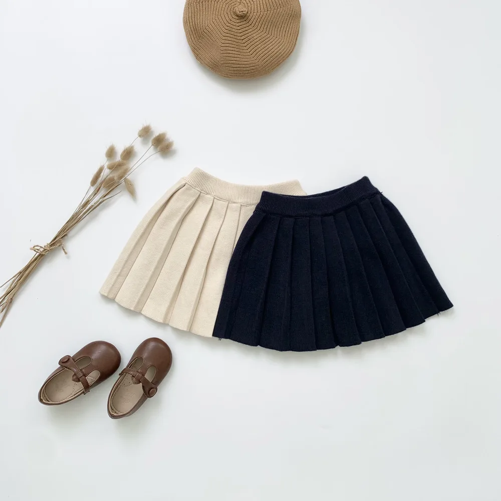 2021 fall autumn infant baby girls pleated skirt toddler kids solid beige black knitted clothing
2021 fall autumn infant baby girls pleated skirt toddler kids solid beige black knitted clothing