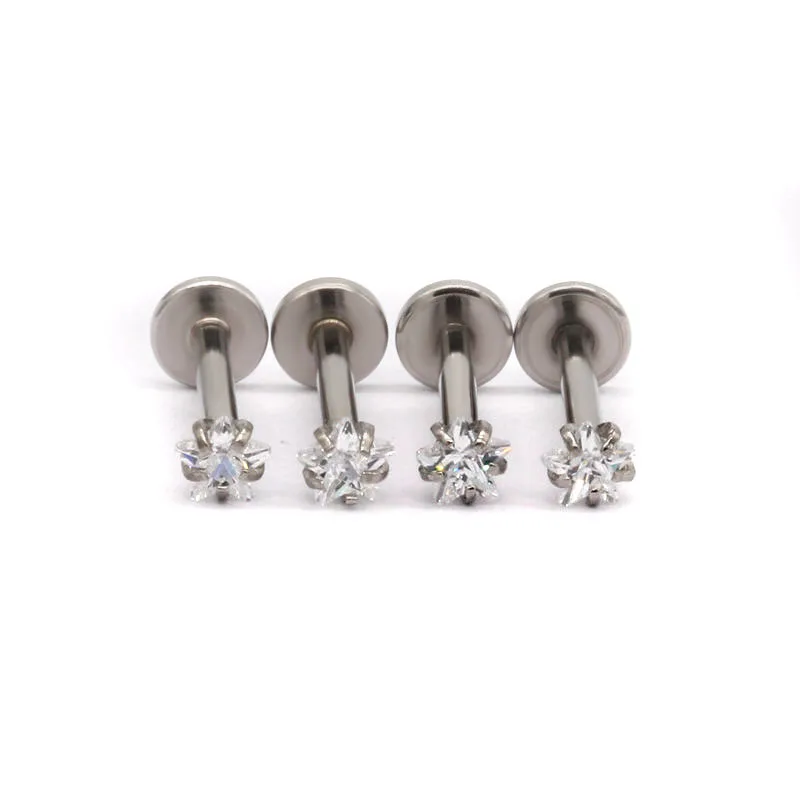 new high quality star CZ zircon gem body piercing jewelry labret tragus piercing ring for man woman, Steel
new high quality star CZ zircon gem body piercing jewelry labret tragus piercing ring for man woman, Steel