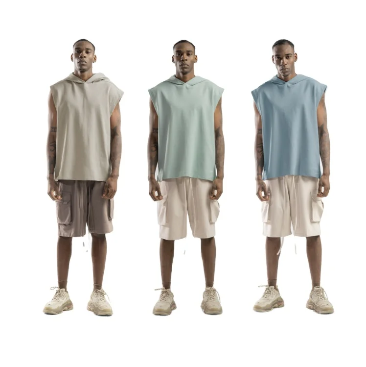 2021 high quality fashion men summer custom mens streetwear,embrodery organic 100% polyester sleeveless streetwear hoodie, Customized color
2021 high quality fashion men summer custom mens streetwear,embrodery organic 100% polyester sleeveless streetwear hoodie, Customized color