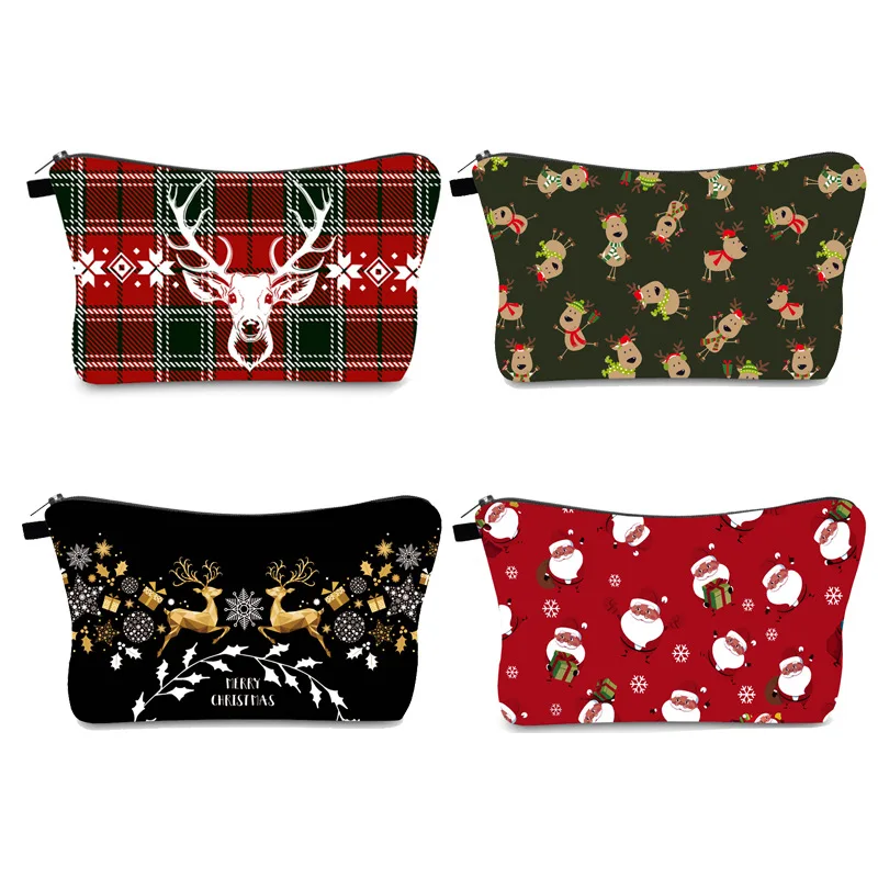 Christmas collection new print makeup bag Clutch bag multi-purpose travel pack, Digital printing
Christmas collection new print makeup bag Clutch bag multi-purpose travel pack, Digital printing