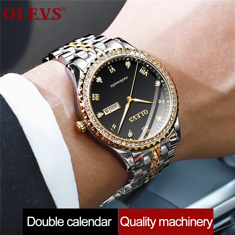 OLEVS 6604 Men's Mechanical Watch Automatic Movement Diamond-set Dial / Roman Scale / Waterproof Stainless Steel Watch
OLEVS 6604 Men's Mechanical Watch Automatic Movement Diamond-set Dial / Roman Scale / Waterproof Stainless Steel Watch