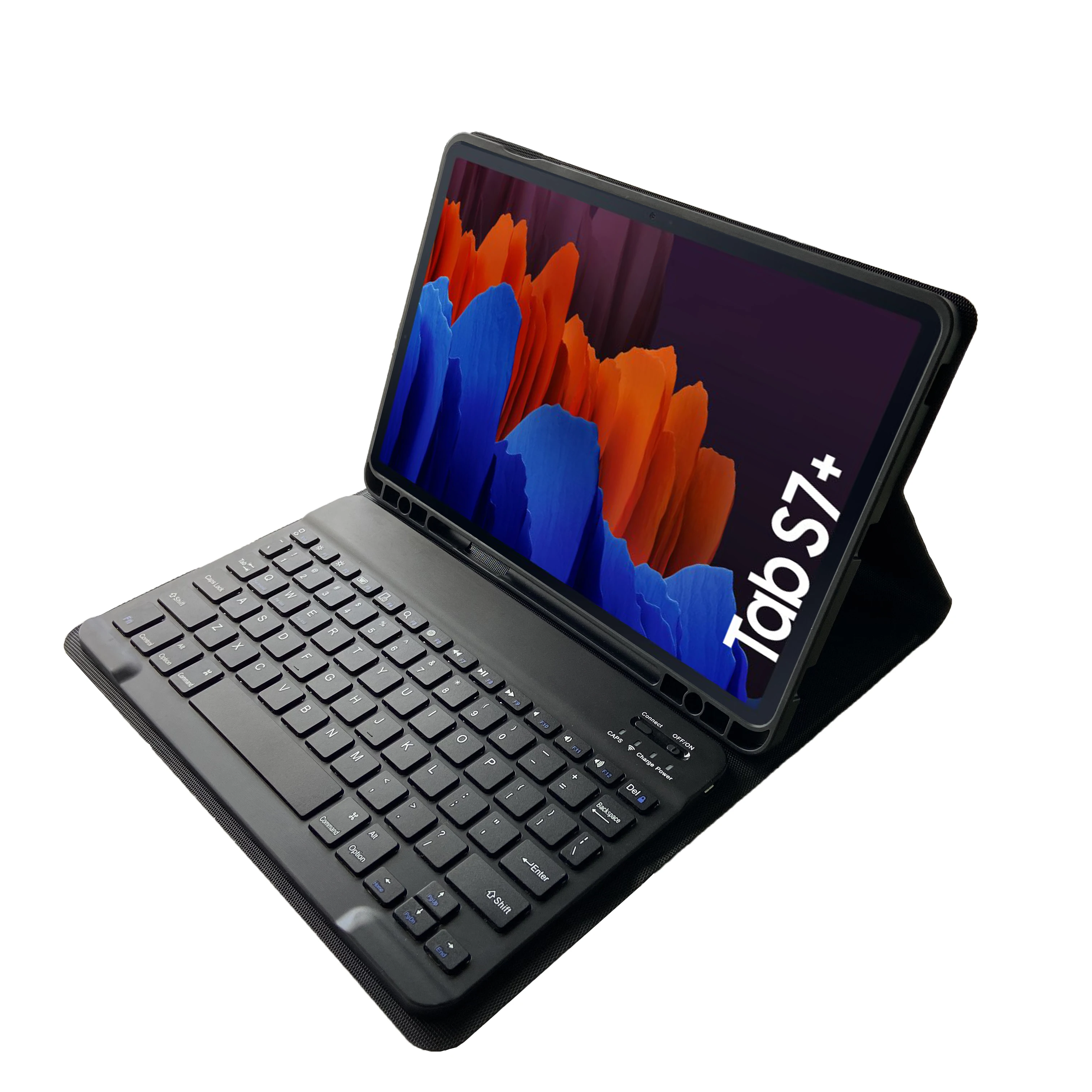 factory price for Samsung galaxy 2020 tab s7 plus T970 12.4in keyboard case detachable wireless keyboard with pencil holder
factory price for Samsung galaxy 2020 tab s7 plus T970 12.4in keyboard case detachable wireless keyboard with pencil holder