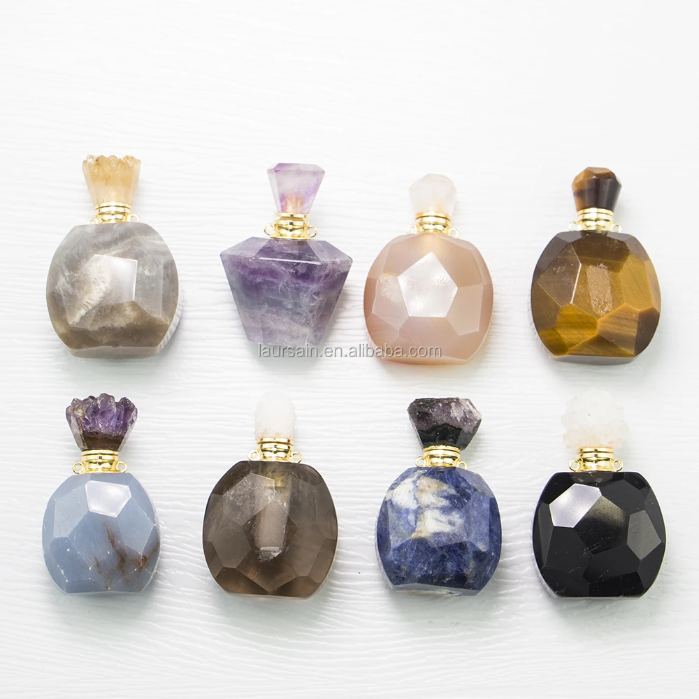 ls-b1014 natural perfume charm beautiful quartz charm pendant