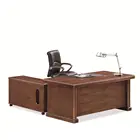 High Quality Classic Office Furniture HDF Boss Desk With Veneer