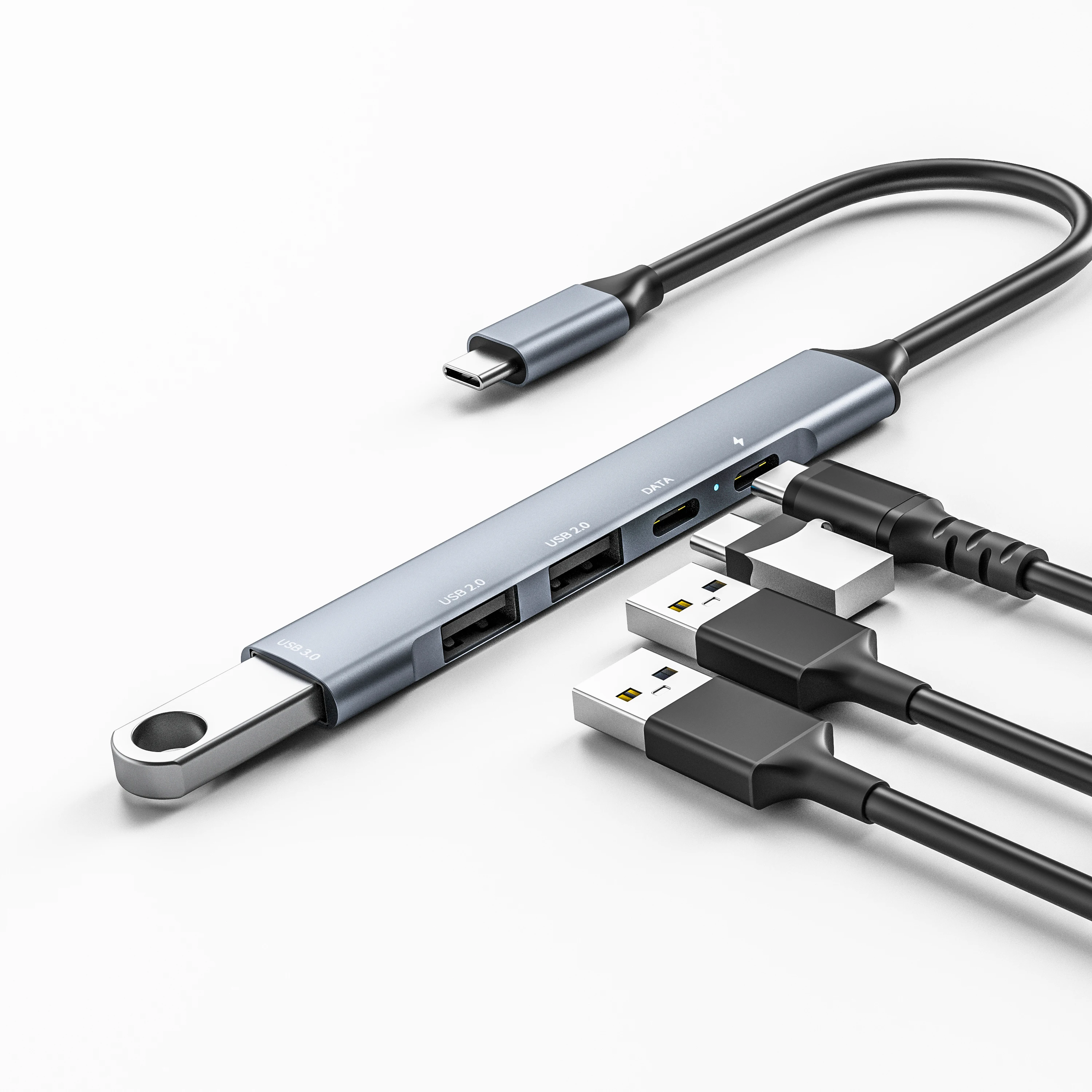 2021 new High Quality Aluminum alloy USB 3.0 Type C Hub 5 in 1 USB3.0 USB HUB Adapter for MacBook Pro, Silver
2021 new High Quality Aluminum alloy USB 3.0 Type C Hub 5 in 1 USB3.0 USB HUB Adapter for MacBook Pro, Silver