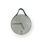 Wholesale decoration mute cement creative clear concrete modern design promotional wall clock