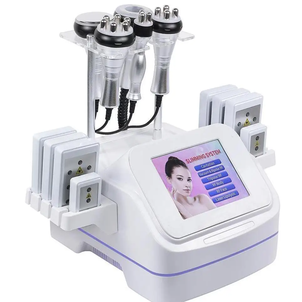 Wholesale Lipo Laser Slimming Machine 1 Piece Ultrasonic 6 In 1 Weight Loss Vacuum Cavitation System Rf Beauty Machine
Wholesale Lipo Laser Slimming Machine 1 Piece Ultrasonic 6 In 1 Weight Loss Vacuum Cavitation System Rf Beauty Machine