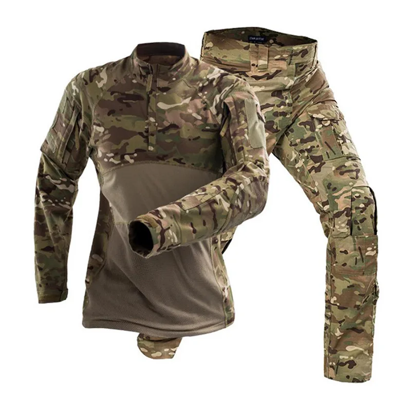 Men's Military Tactical Frog Shirt set Long Sleeve For Army Combat Uniform Shirt set Training Fitting t-shirt Breathable
Men's Military Tactical Frog Shirt set Long Sleeve For Army Combat Uniform Shirt set Training Fitting t-shirt Breathable