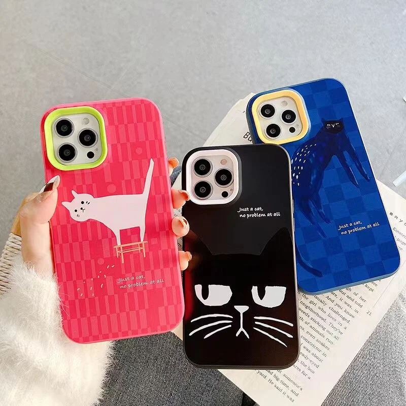 Factory wholesale for iPhone13 phone case TPU two-color protective cover cute cartoon cat girl mobile phone 12Promax
Factory wholesale for iPhone13 phone case TPU two-color protective cover cute cartoon cat girl mobile phone 12Promax