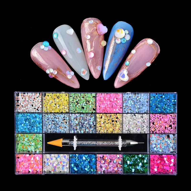 Custom White Green Opal Nail Crystal Rhinestone Diamond Set Box For Nails Art Charm, Colorful
Custom White Green Opal Nail Crystal Rhinestone Diamond Set Box For Nails Art Charm, Colorful