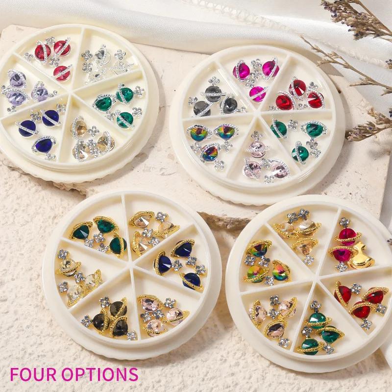 MISSBLOOM 6 Grids 3D Nail Decoration Set Golden Planet Sparkles Multicolor Designers Luxury Nail Charms In Bulk
MISSBLOOM 6 Grids 3D Nail Decoration Set Golden Planet Sparkles Multicolor Designers Luxury Nail Charms In Bulk