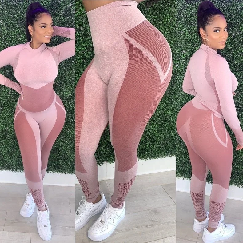 2021 new arrivals sexy ladies skinny Color matching plus size two pieces set jogger tracksuit yoga leggings sets fitness women
2021 new arrivals sexy ladies skinny Color matching plus size two pieces set jogger tracksuit yoga leggings sets fitness women